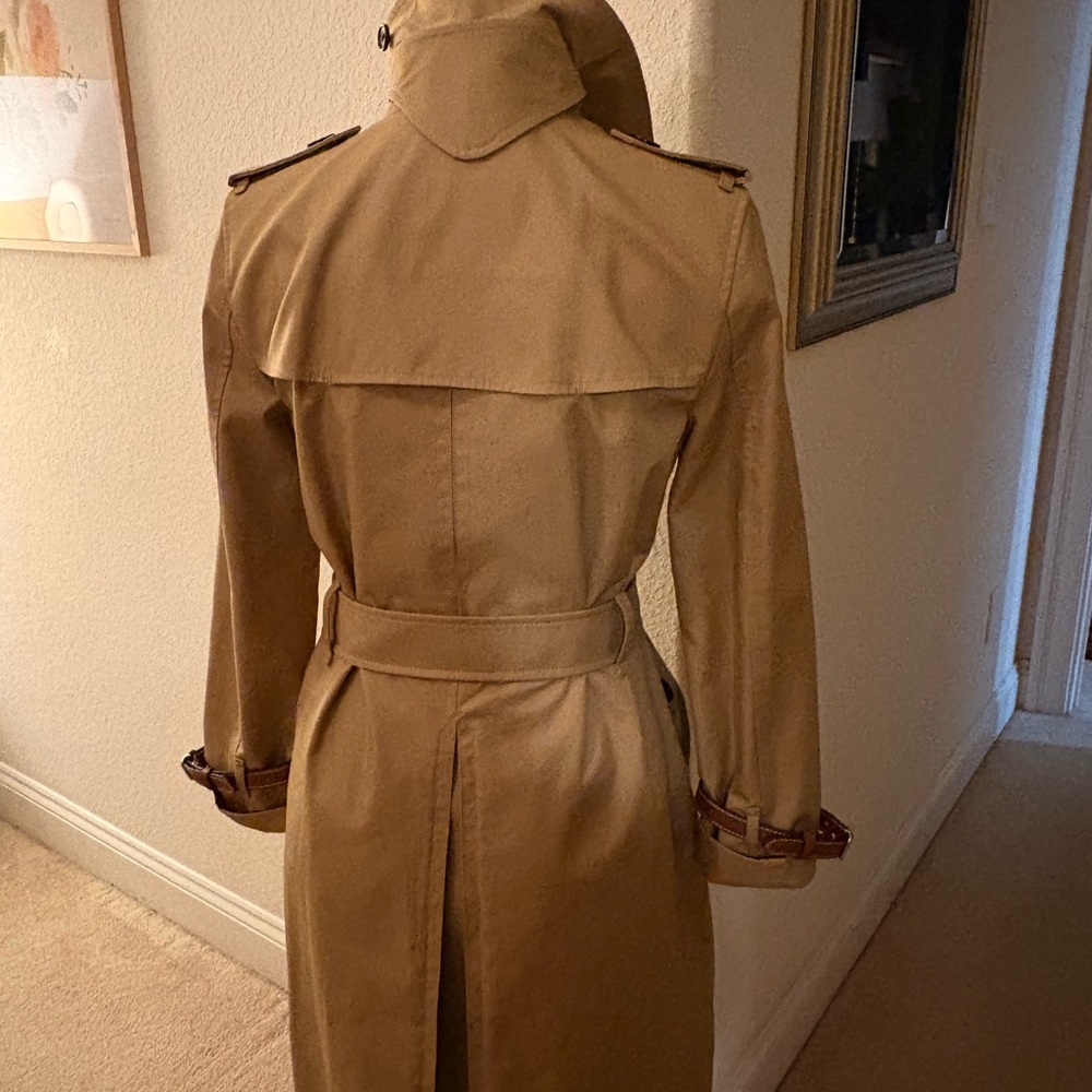 Coach Camel Double-Breasted Trench Coat - Picture 2 of 8